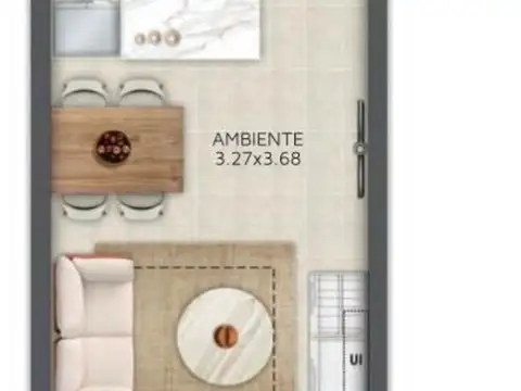 Departamento en Venta de Monoambiente