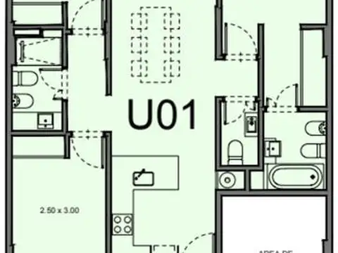 Departamento en Venta de 4 ambientes