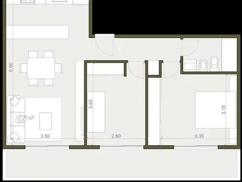 Departamento en Venta en Centro, USD 139.400