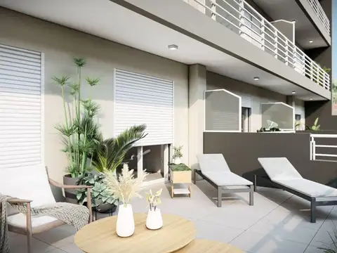 Departamento 2 ambientes con 2 baños