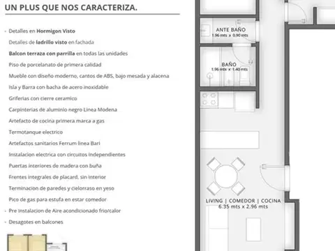 Departamento en Venta de 2 dormitorios