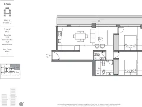 Departamento en Venta en Villa Lynch, USD 178.100