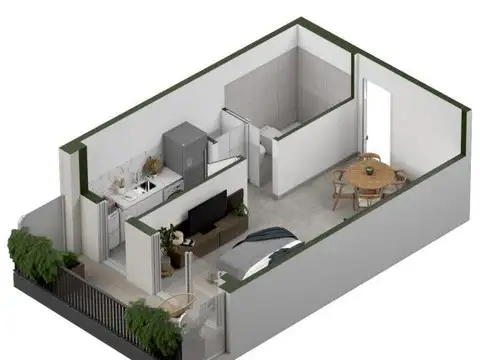 Departamento en Venta de Monoambiente
