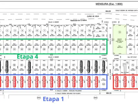 Lotes en venta | B° La Simonetta (Etapa N°2), Zona Chacras, El Cazador | Contado y/o Financiación