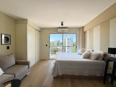 Departamento monoambiente amoblado con interiorismo a estrenar en alquiler - zona facultad