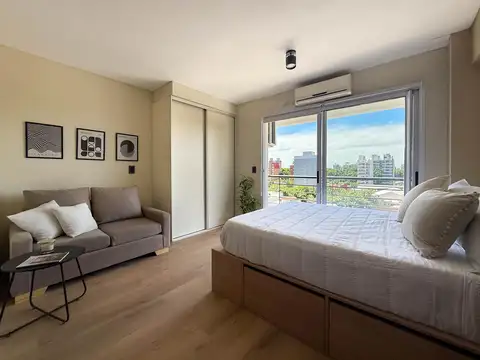 Departamento monoambiente amoblado con interiorismo a estrenar en alquiler - zona facultad