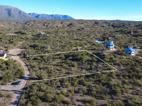 LOTE EN VENTA CON VISTA A LAS SIERRAS Y DIQUE