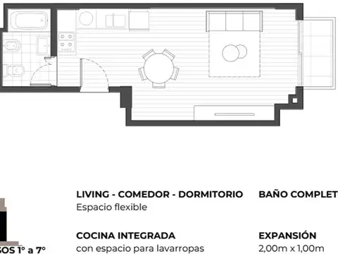Departamento en Venta en Belgrano R, USD 76.100