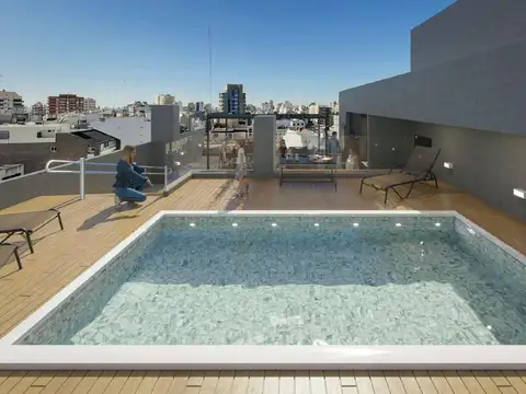 Departamento 2 ambientes con 1 baño