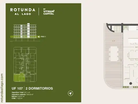 Rotunda al Lago 2 dorm Diciembre 2027