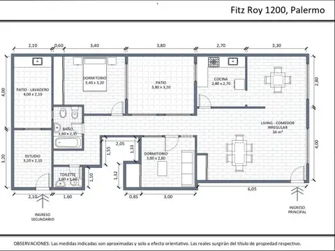 Depto Tipo Casa en Venta en Chacarita, USD 239.000