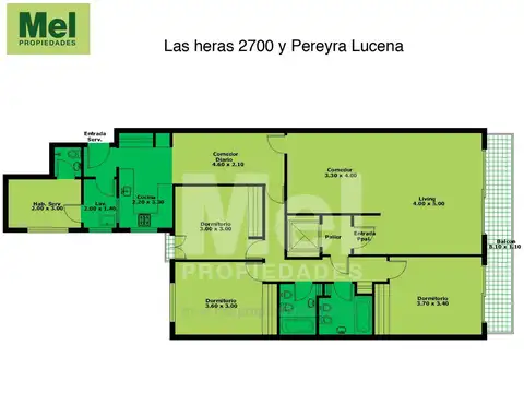 Avenida General Las Heras 2700, Piso 7