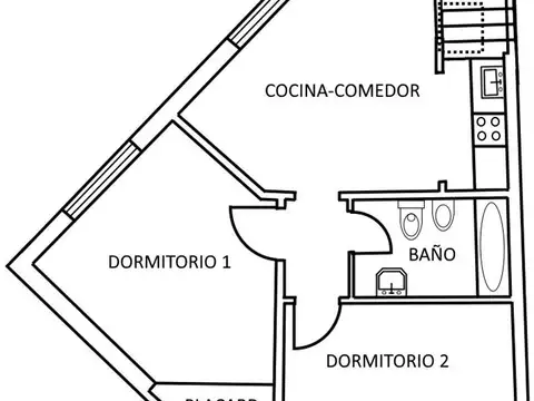 Departamento en Alquiler de 2 dormitorios