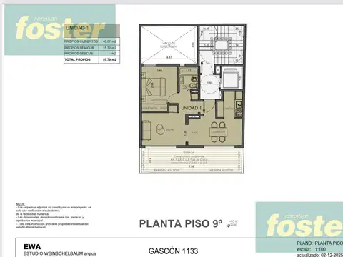 Departamento 2 ambientes con 1 baño
