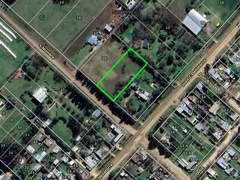 Terreno en Venta 37  mts Frente