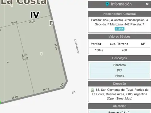 Terreno en Venta en Altos Del Mar Golf, USD 57.500