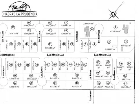 Terreno en Venta de 1054,0 m2