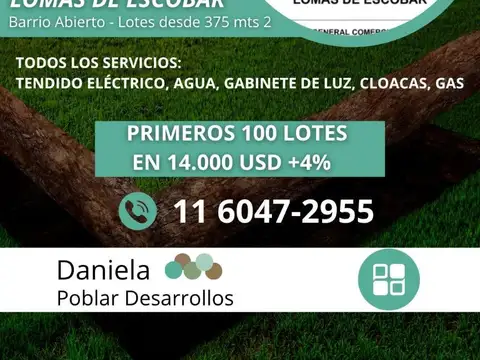 Terreno en Venta en Pilar, USD 5.000