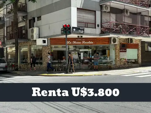 Venta Local de esquina con Renta en Recoleta