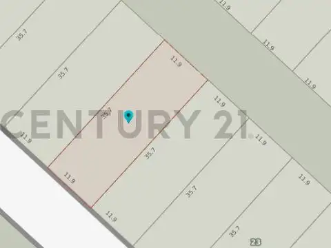 Terreno en Venta 35,70  mts Fondo
