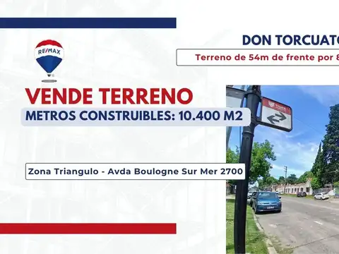 Vende terreno 4157 m2 TIGRE 10.400 m2 CONSTRUIBLES
