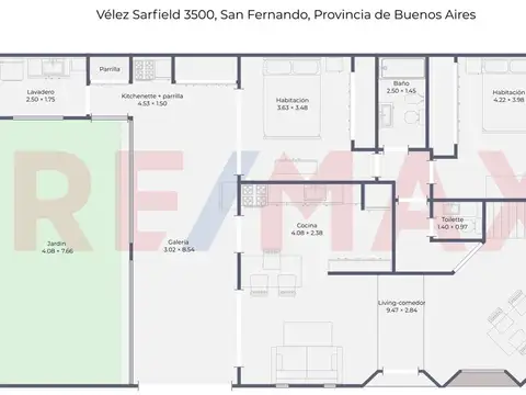 Casa 7 ambientes con 3 baños