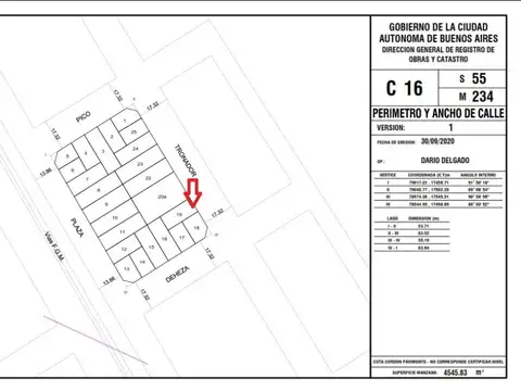 Lote para construir 591 m2 vendibles apróx.