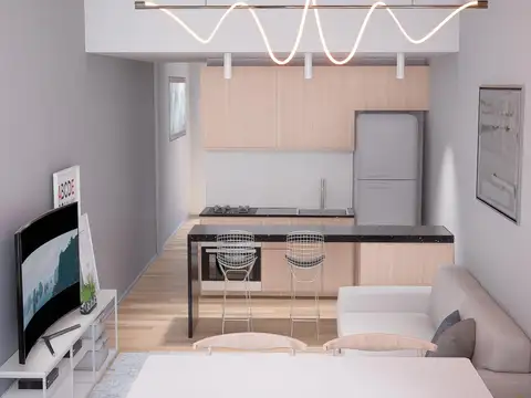 Departamento 2 ambientes con 1 baño
