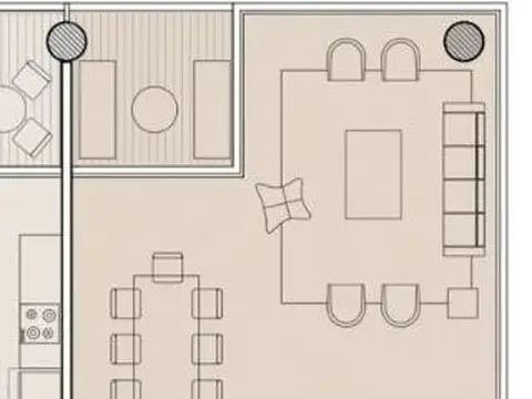 Departamento 3 ambientes con 3 baños