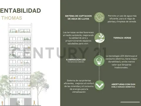 Departamento Monoambiente con 1 baño