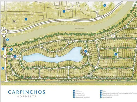 Lote en venta barrio Los carpinchos Nordelta