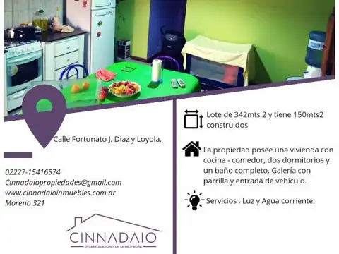 Casa en Venta en Lobos, USD 95.000