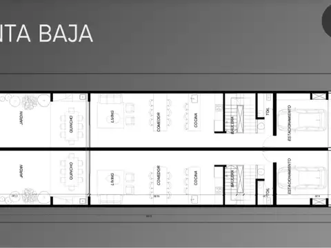 TRIPLEX A ESTRENAR  C/JARDIN Y COCHERA