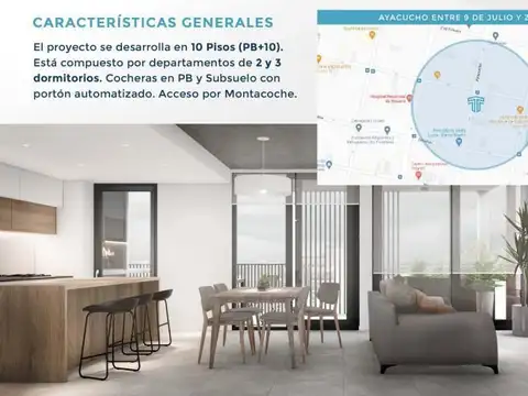 Departamento en Venta de 3 ambientes
