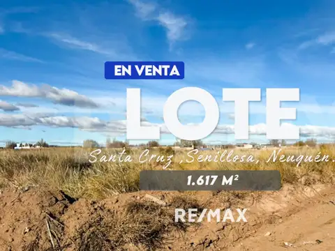 LOTE EN VENTA | SENILLOSA | PROVINCIA DE NEUQUÉN