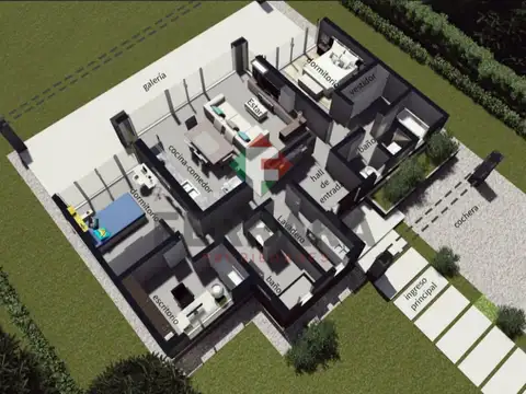 Casa 4 ambientes con 2 baños