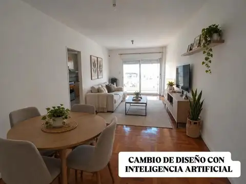 DEPARTAMENTO DE 2 AMBIENTES CON COCHERA SEMICUBIERTA FIJA