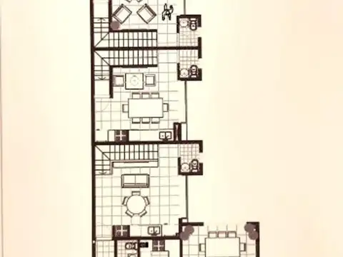 Depto Tipo Casa 3 ambientes con 2 baños