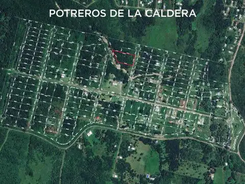 La Caldera. Potreros de la Caldera. Mza 7. Lote 100
