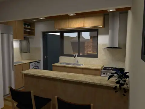 Departamento 3 ambientes con 2 baños