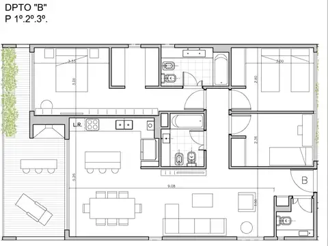 Departamento en Venta de 4 ambientes