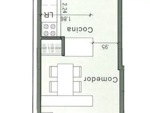 Departamento en Alquiler de 1 dormitorio