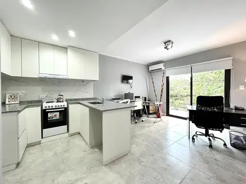 departamento 2 ambientes moderno en venta en lujan centro con terraza al frente sin expensas