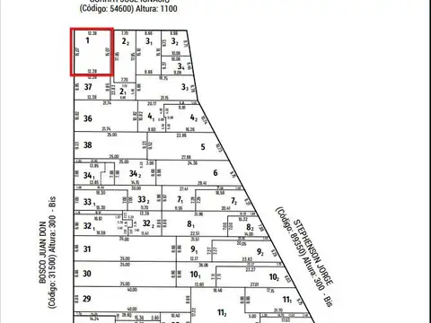 EN VENTA - TERRENO EN ESQUINA - BARRIO REFINERIA