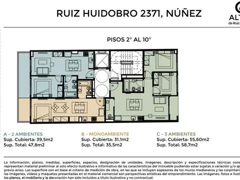Departamento en Venta en Nuñez, USD 153.725