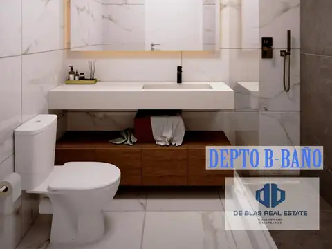 Departamento 3 ambientes con 2 baños