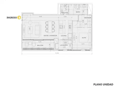 Departamento - Aldea Fisherton