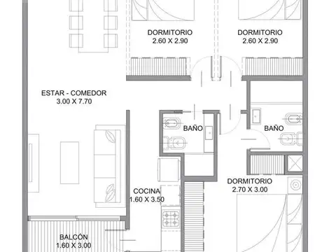 VENTA Departamento 4 ambientes desde pozo. Etapa CERO