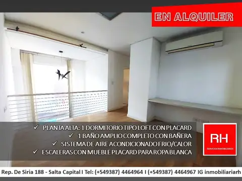 Departamento en Alquiler de 1 dormitorio