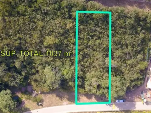 Terreno en Venta de 1037,0 m2